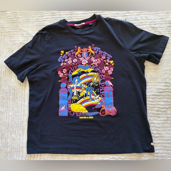 Scotch & Soda Vondelpark Relaxed Fit Graphic Tee - Size L - Picture 8 of 8